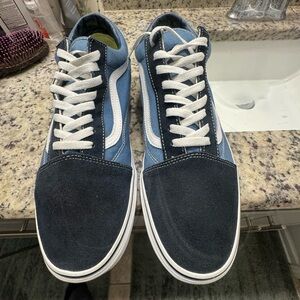 Vans Men's Blue and White Sneakers